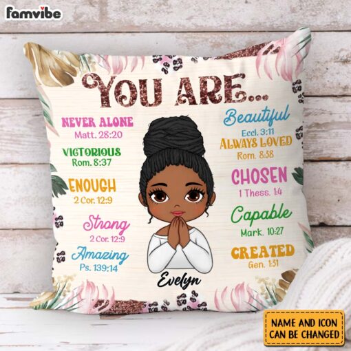 Personalized I Am Daughter Affirmation Pillow