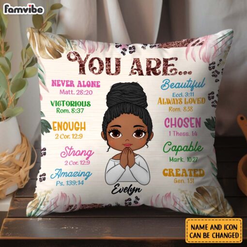 Personalized I Am Daughter Affirmation Pillow