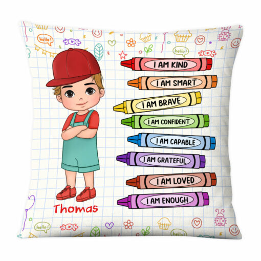 Personalized I Am Kind Gift For Grandson Pillow