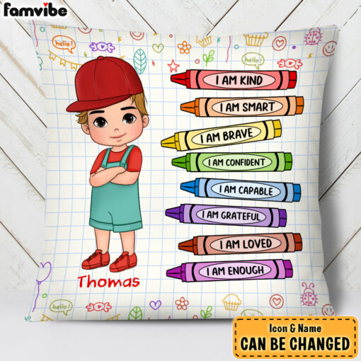 Personalized I Am Kind Gift For Grandson Pillow