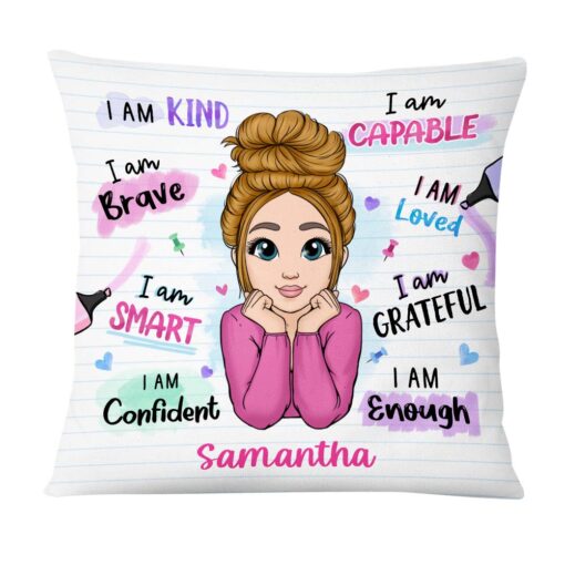 Personalized I Am Kind I Am Smart Pillow