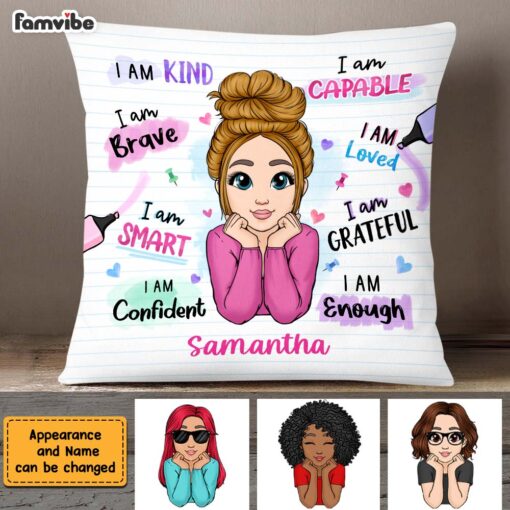 Personalized I Am Kind I Am Smart Pillow