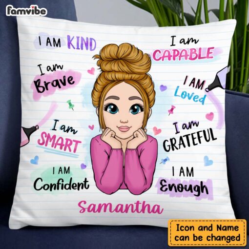 Personalized I Am Kind I Am Smart Pillow