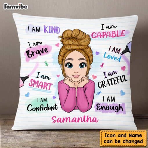 Personalized I Am Kind I Am Smart Pillow