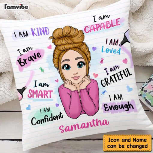 Personalized I Am Kind I Am Smart Pillow