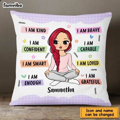 Personalized I Am Kind Inspiration Pillow