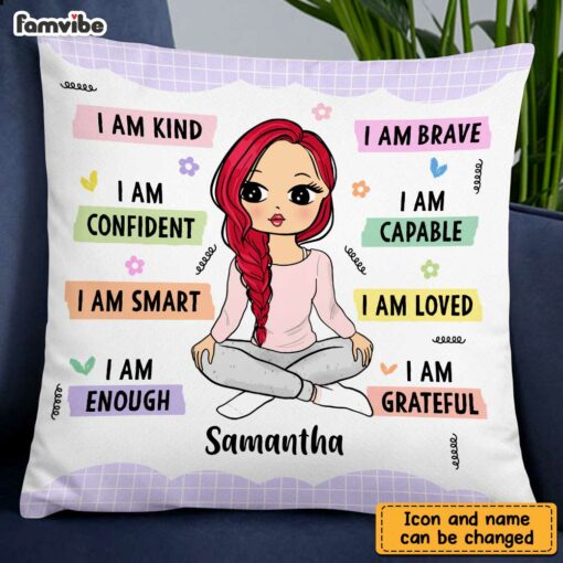 Personalized I Am Kind Inspiration Pillow