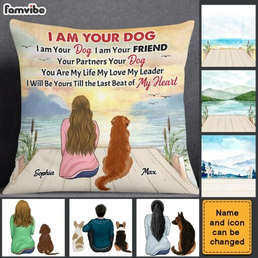 Personalized I Am Your Dog I Am Your Friend Your Partner Your Dog Pillow