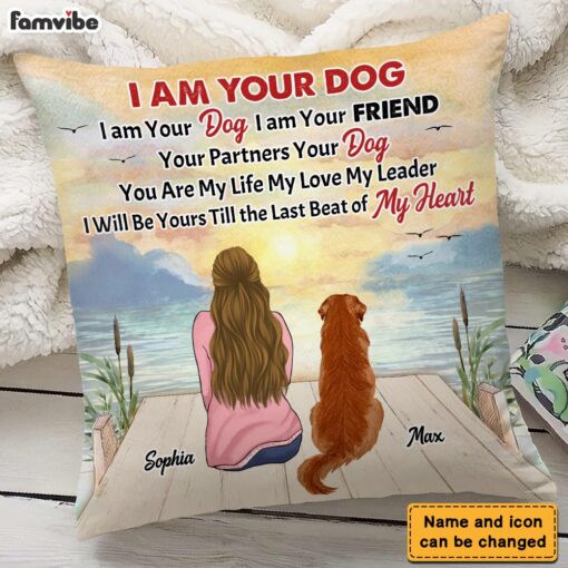 Personalized I Am Your Dog I Am Your Friend Your Partner Your Dog Pillow