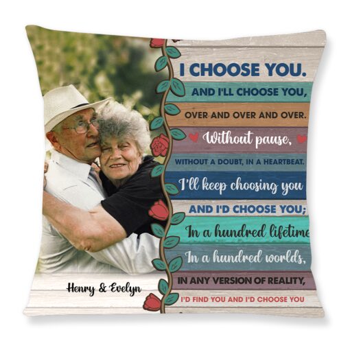 Personalized I Choose You Couple Pillow