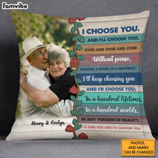 Personalized I Choose You Couple Pillow