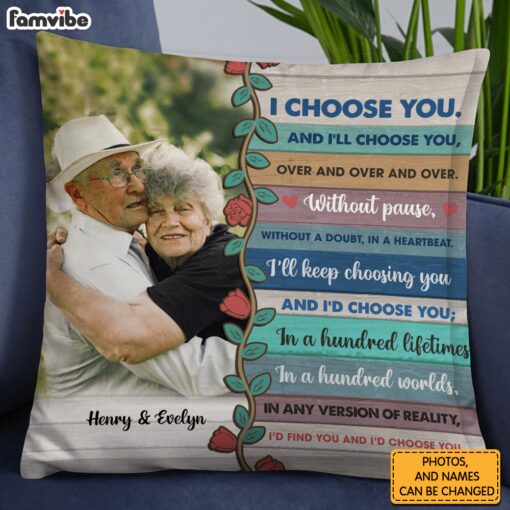 Personalized I Choose You Couple Pillow