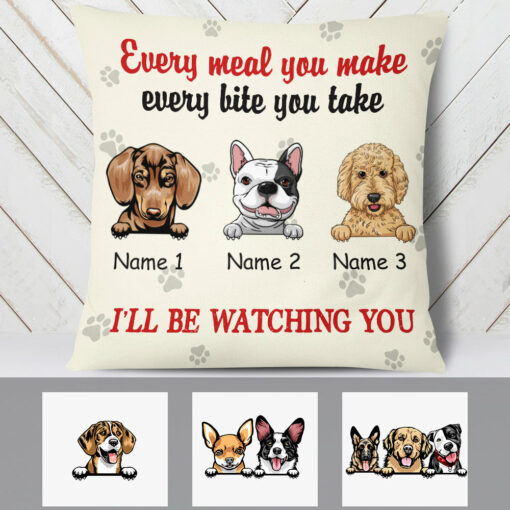 Personalized I Will Be Watching You Dog Pillow