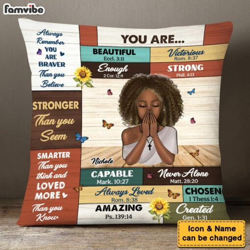 Personalized Inspirational Gift For Daughter You Are Pillow