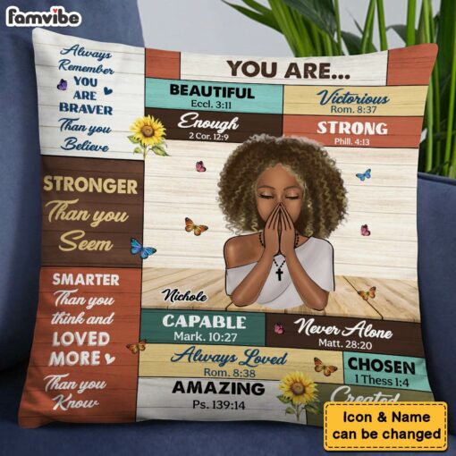 Personalized Inspirational Gift For Daughter You Are Pillow