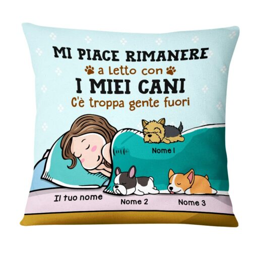 Personalized Italian Dog Cani Pillow