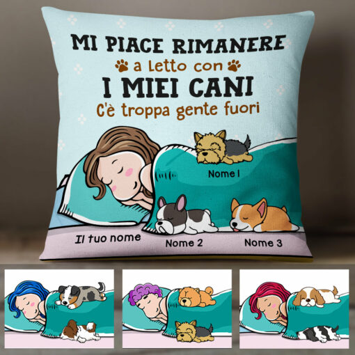 Personalized Italian Dog Cani Pillow