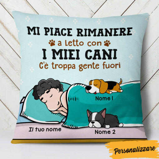 Personalized Italian Dog Cani Pillow