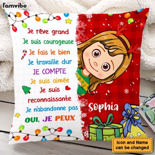 Personalized Je R�ve Grand France Grandson Pillow