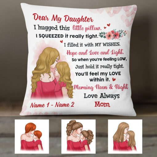 Personalized Letter To My Daughter Pillow