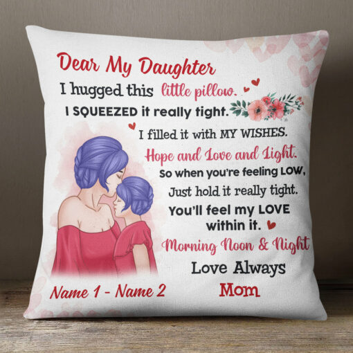 Personalized Letter To My Daughter Pillow