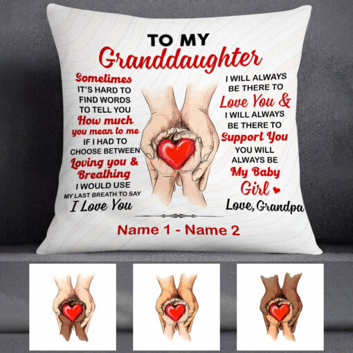 Personalized Letter To My Kids Dad Grandpa Pillow