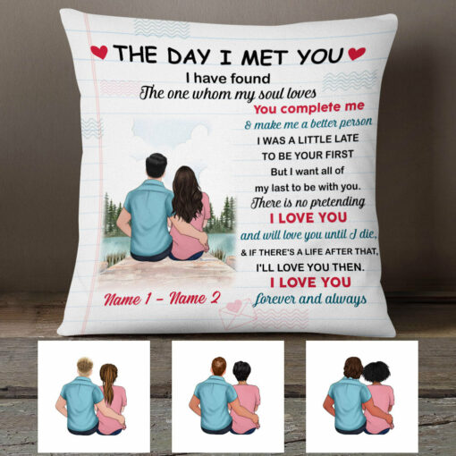 Personalized Letter To My Lover Couple Pillow