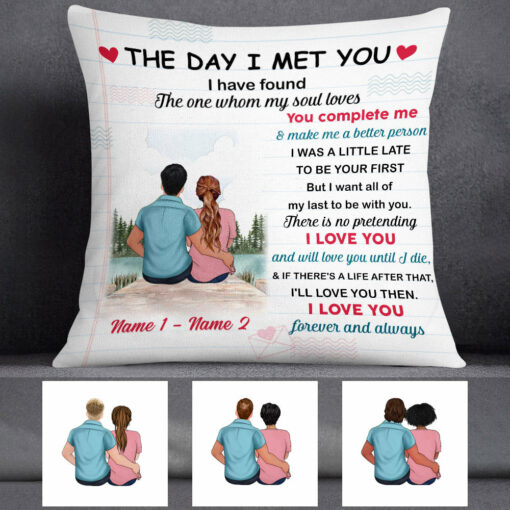 Personalized Letter To My Lover Couple Pillow