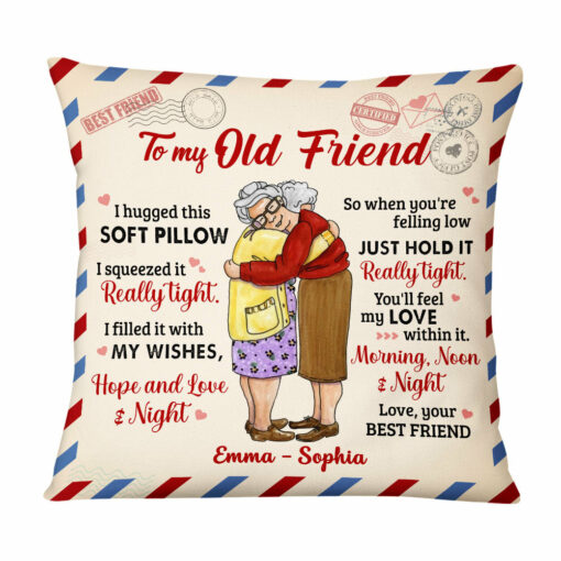 Personalized Letter To My Old Friend Pillow