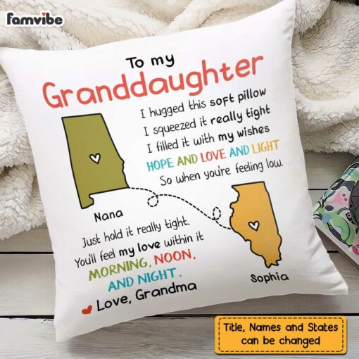 Personalized Long Distance Drawing Hug This Pillow