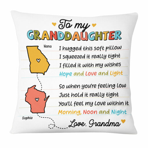 Personalized Long Distance Drawing Pillow