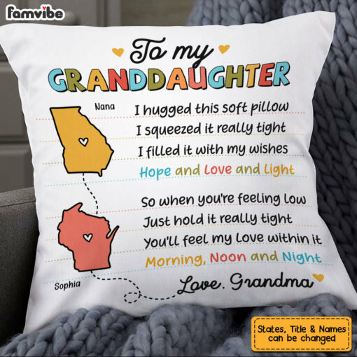 Personalized Long Distance Drawing Pillow