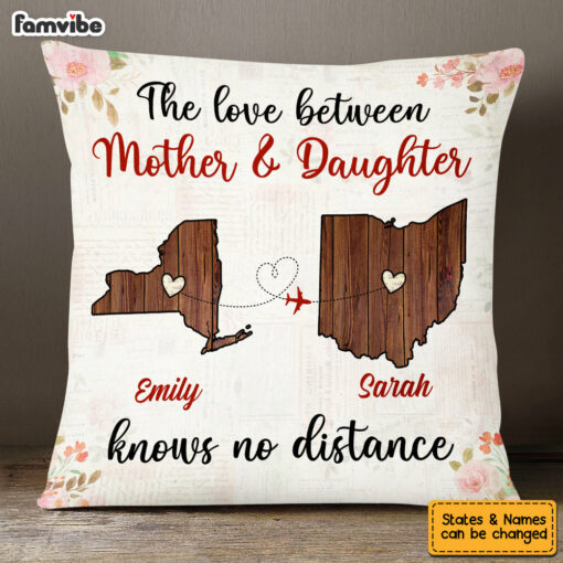 Personalized Long Distance Mom Pillow