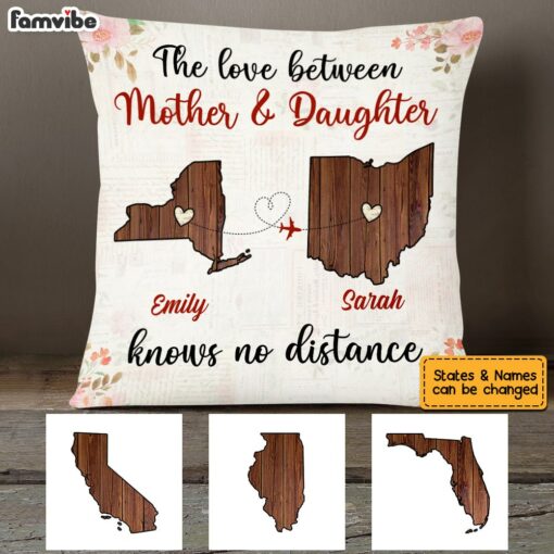 Personalized Long Distance Mom Pillow