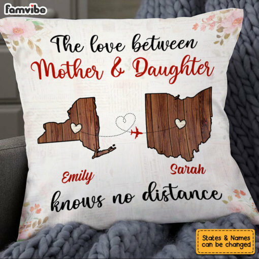 Personalized Long Distance Mom Pillow