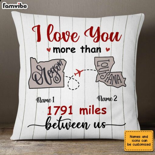 Personalized Long Distance Pillow