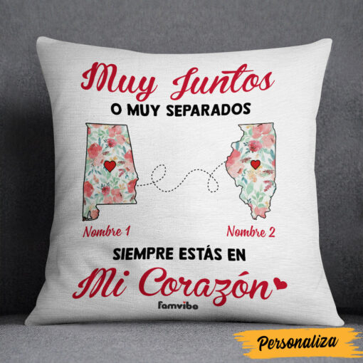 Personalized Long Distance Spanish Pillow