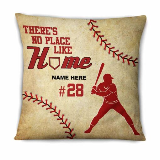 Personalized Love Baseball Home Pillow