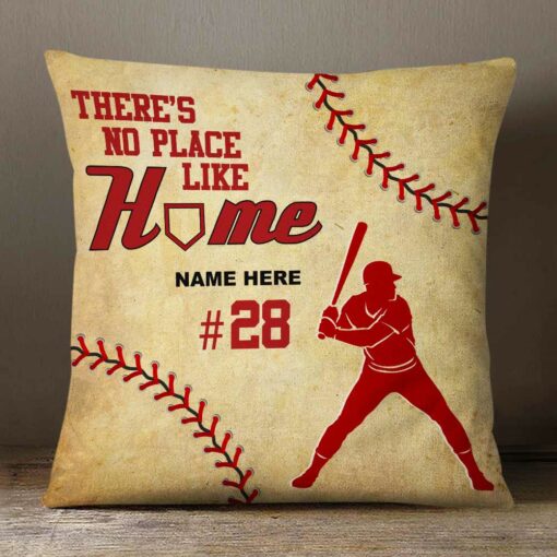 Personalized Love Baseball Home Pillow