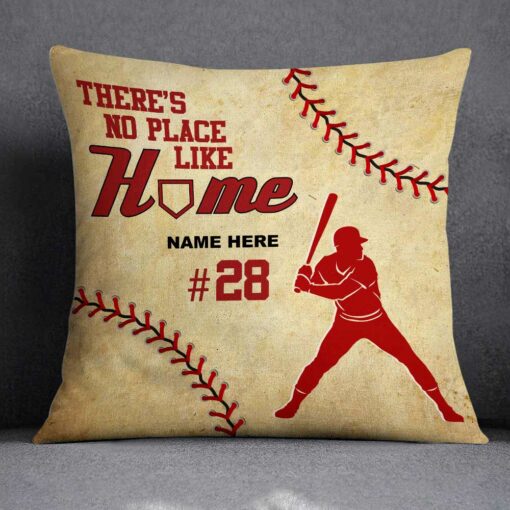 Personalized Love Baseball Home Pillow