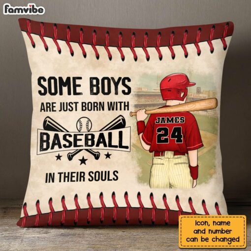 Personalized Love Baseball Pillow