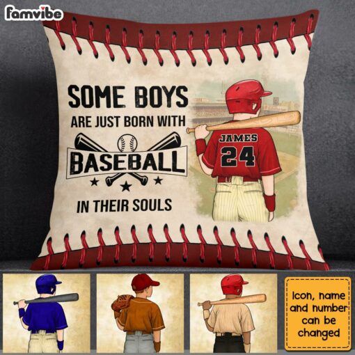 Personalized Love Baseball Pillow