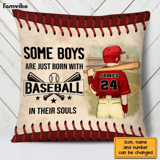 Personalized Love Baseball Pillow