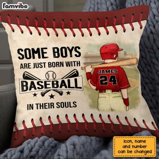 Personalized Love Baseball Pillow