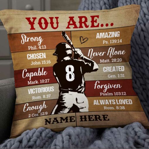 Personalized Love Baseball Player You Are Pillow