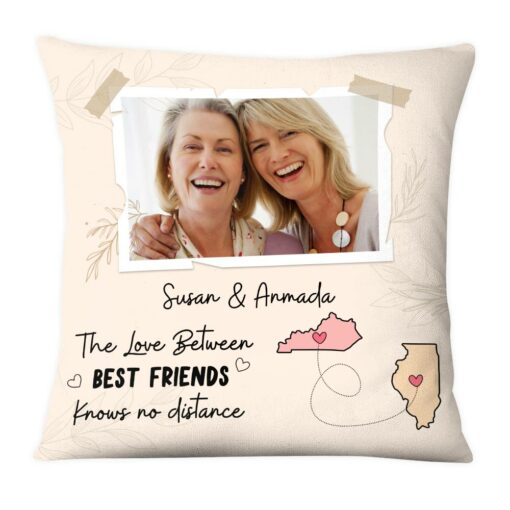 Personalized Love Between Friends Photo Pillow