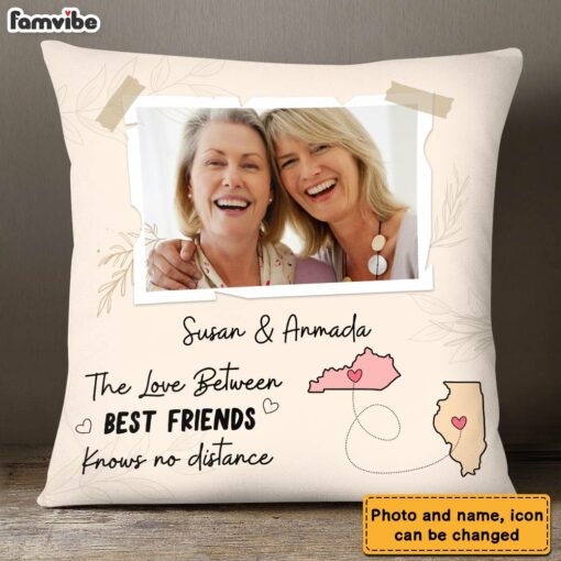 Personalized Love Between Friends Photo Pillow