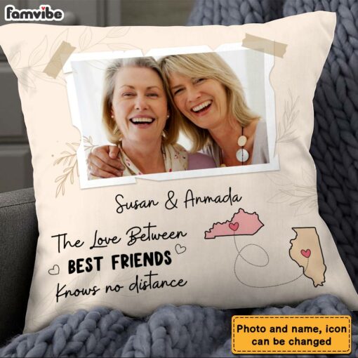 Personalized Love Between Friends Photo Pillow