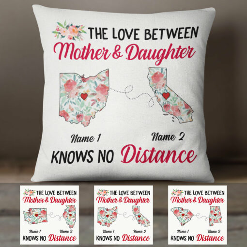 Personalized Love Between Long Distance Pillow