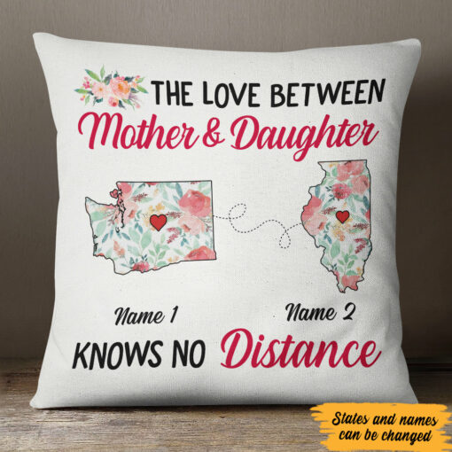 Personalized Love Between Long Distance Pillow